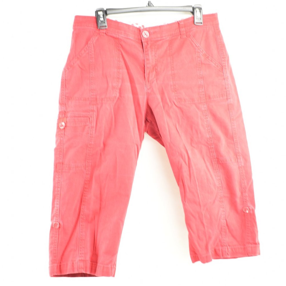 Lee Sinfully Soft Red Capris Size 12 - image 1